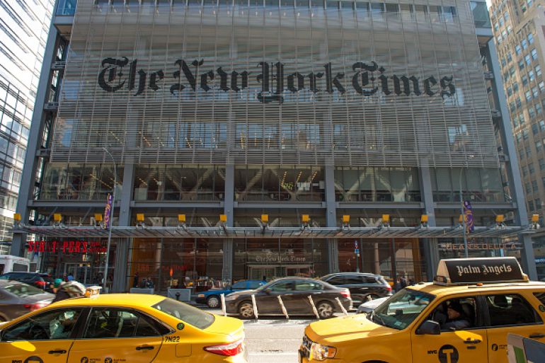 مقر صحيفة نيويورك تايمز الأمريكية
