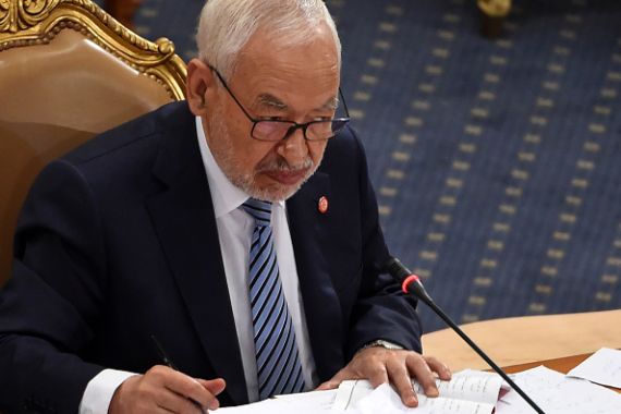 رئيس مجلس نواب الشعب في تونس راشد الغنوشي
