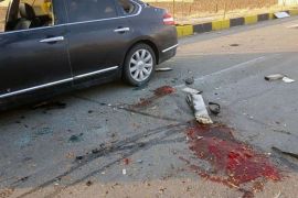 السيارة التي استهدف محسن فخري زادة فيها بالقرب من العاصمة الإيرانية