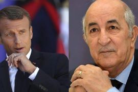 الرئيس الجزائري عبد المجيد تبون ونظيره الفرنسي إيمانويل ماكرون
