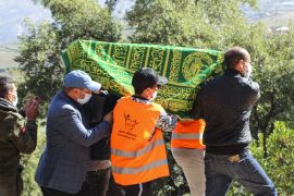 جنازة الطفل المغربي ريان أورام (رويترز)