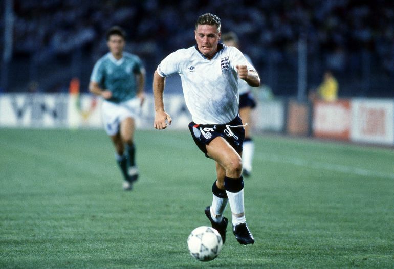 بول غاسكوين في نصف نهائي مونديال 1990 أمام ألمانيا الغربية
