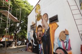جدارية ميسي في الأرجنتين
