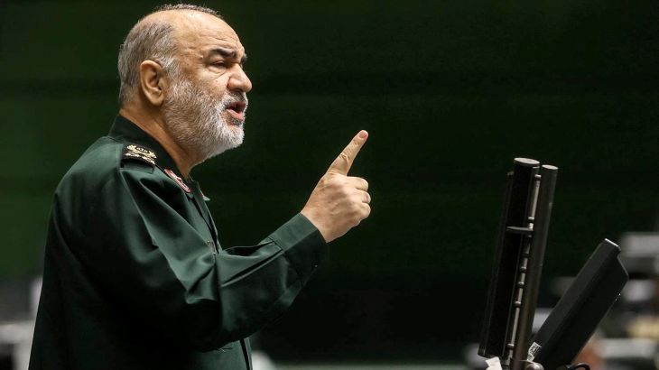 قائد الحرس الثوري الإيراني، حسين سلامي (رويترز)