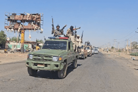 قوات تابعة للدعم السريع في جبل الأولياء جنوب العاصمة السودانية الخرطوم (منصات التواصل)