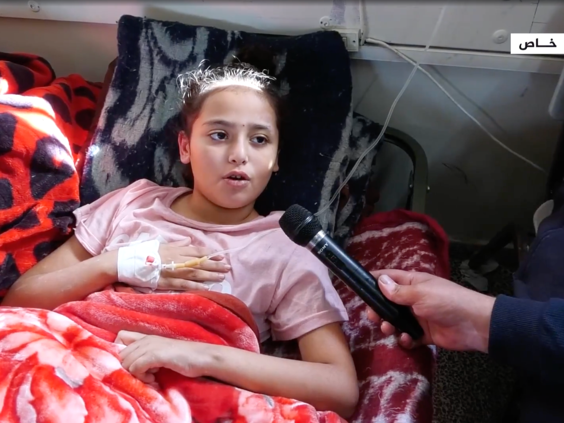 Her classroom became a hospital where she lay.. A child in Gaza wishes to travel to Egypt to walk again (video) |  Al-Aqsa Flood News