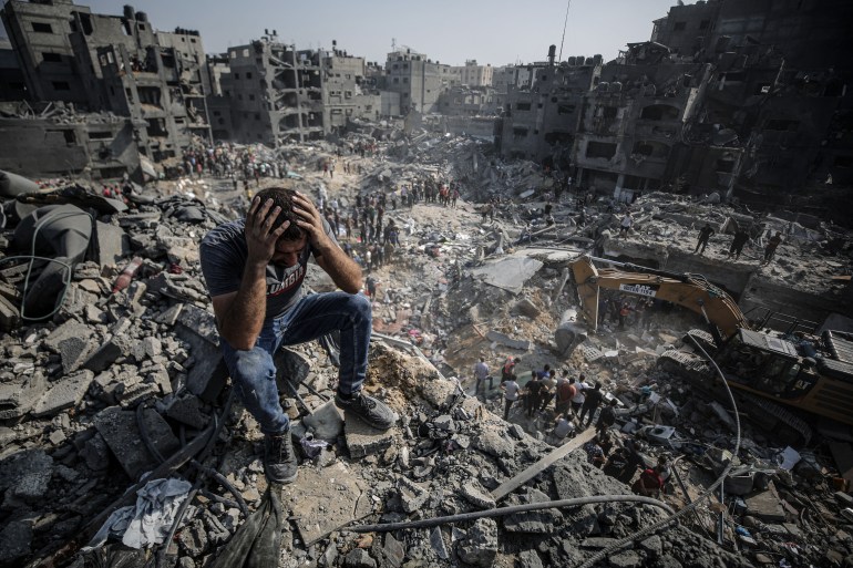 غزة جباليا قصف دمار