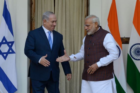 مودي كان أول رئيس وزراء للهند في تاريخها يزور إسرائيل
