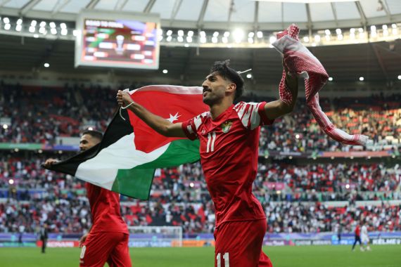 منتخب الأردن يحتفل بالتأهل التاريخي لنصف نهائي بطولة كأس آسيا