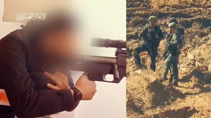 كتائب القسام تنشر فيديو لقنص ضابط إسرائيلي