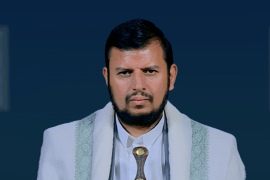 عبدالملك الحوثي، زعيم الجماعة اليمنية (قناة المسيرة)